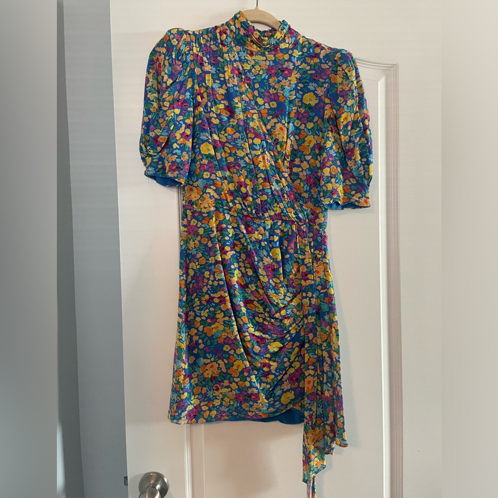 Floral Printed Mini Cocktail Dress